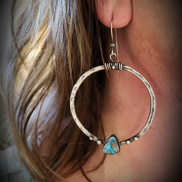 Intage Silver Turquoise Earrings