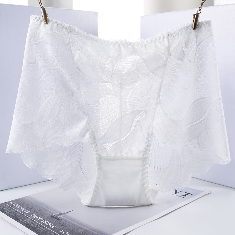 Women's Lace Seamless Women's High waisted Cotton Bottom Crotch Large Size Briefs