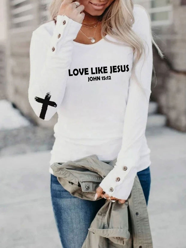 Love Like Jesus Long Sleeve T shirt