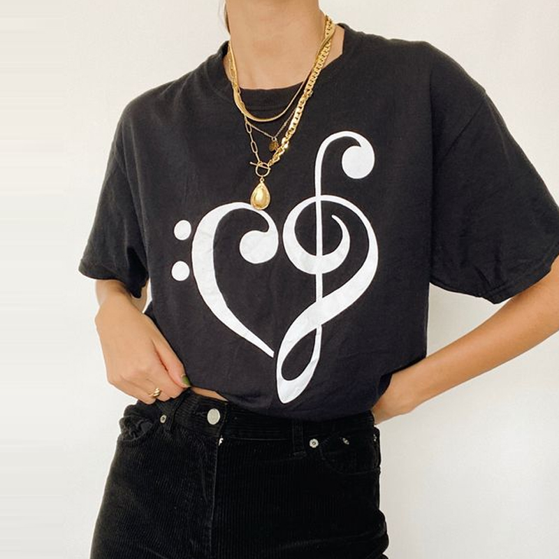 Love Note Printed Casual T shirt