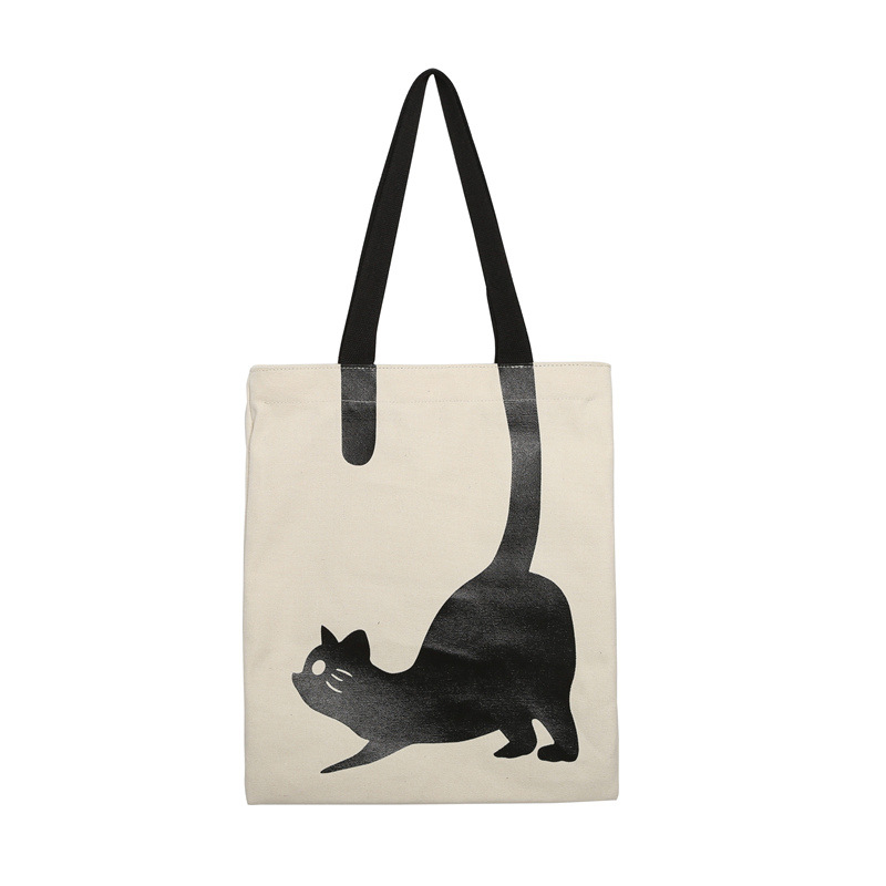 Simple Fabric Cat Handbag