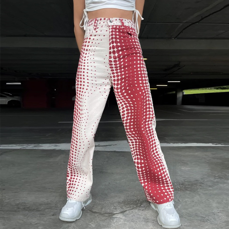 Women Polka dot Casual Jeans