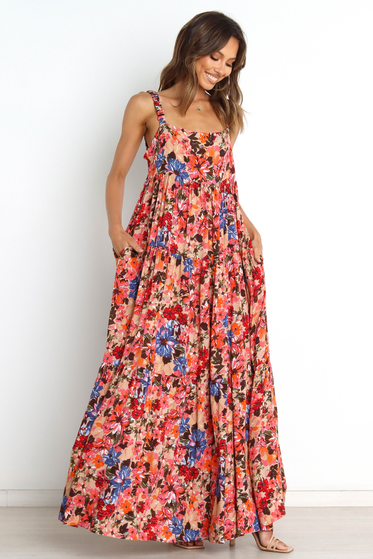 Women's Bohemian Sexy Sling Backless Swing Dress
