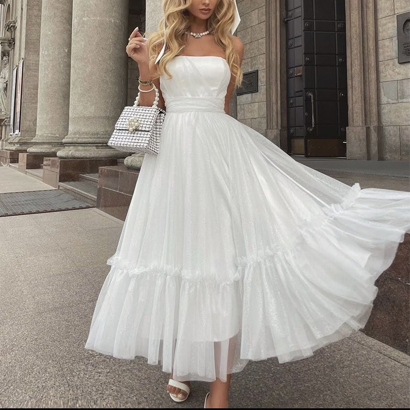 New Sleeveless Slim Fit Solid Dress