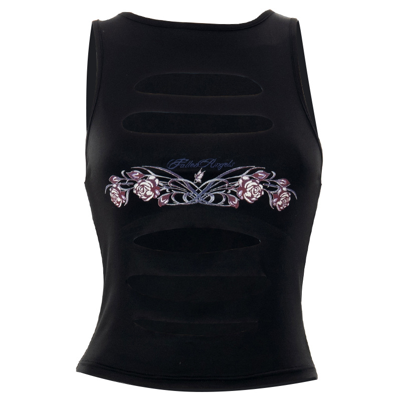 Women's Solid Color Ripped Sexy Casual Vest