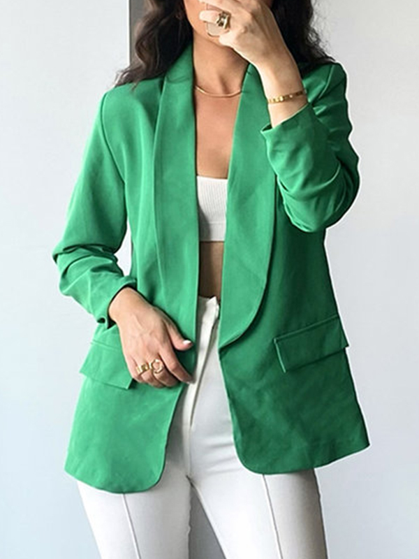 Women's Casual Solid Color Suit