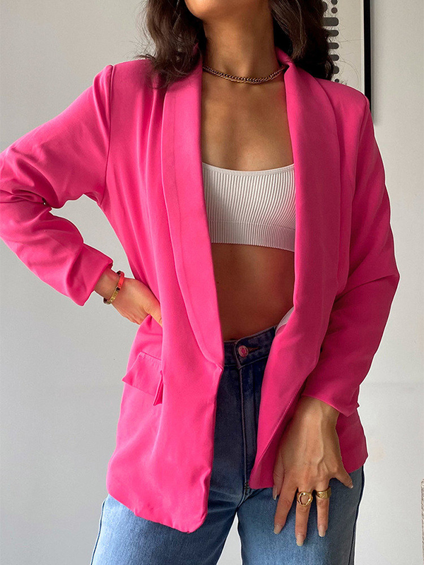 Women's Casual Solid Color Suit