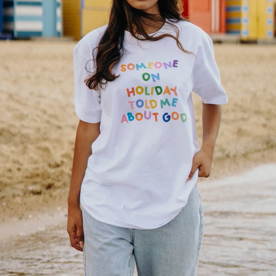 

Women's Someone On Holiday Print T-Shirt