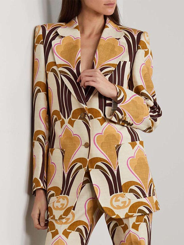 Ladies Fashion Print Jacket