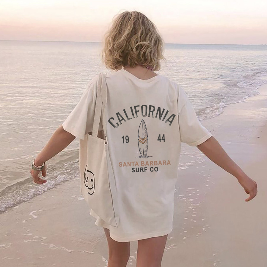 

Women's California Surf Co Cotton Oversized T-Shirt