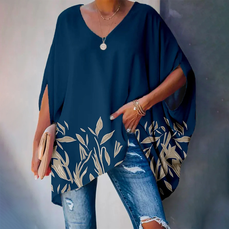 Ladies Casual Elegant Print Top