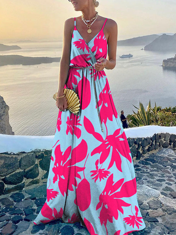 Ladies Elegant Print Fashion Dress