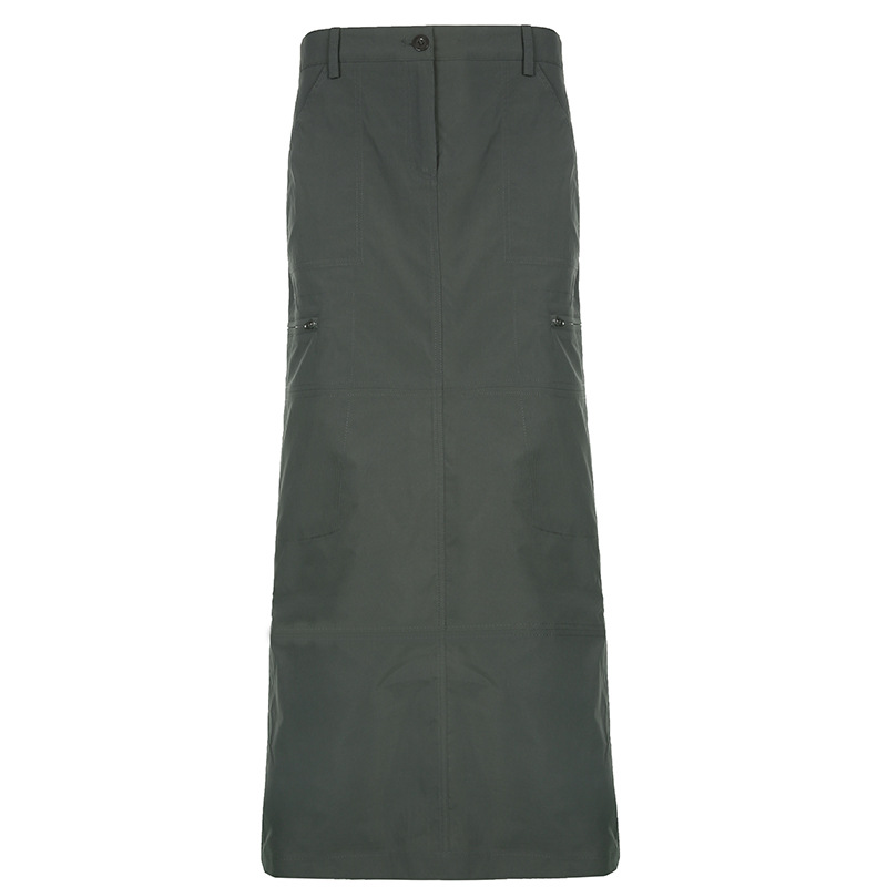 Ivory Parachute Cargo Skirt