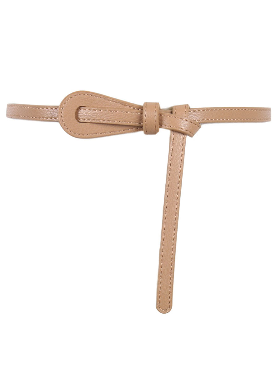 Retro Wild Knotted Decoration With Skirt Girdle