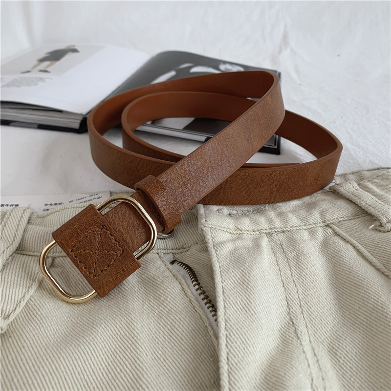 Simple Belt Women's Decorative Versatile Jeans Belt Adjustable Belt