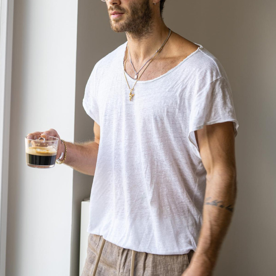 

Men's Comfort Pure Cotton Casual Tee