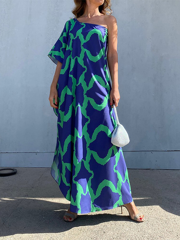 Ladies Elegant One Shoulder Dress