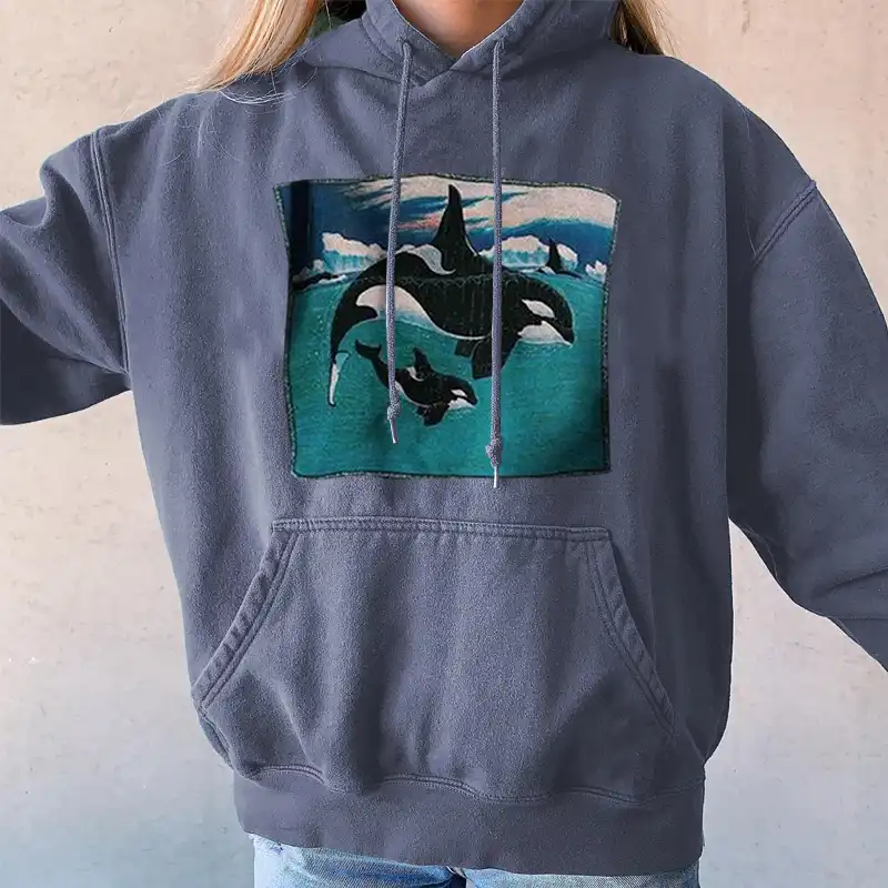 Summer Retro Surf Casual Hoodie