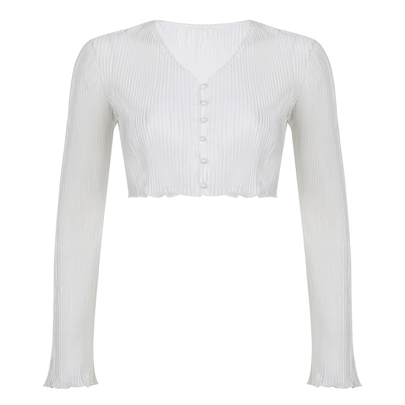 Ladies Flare Sleeve Crop Cardigan