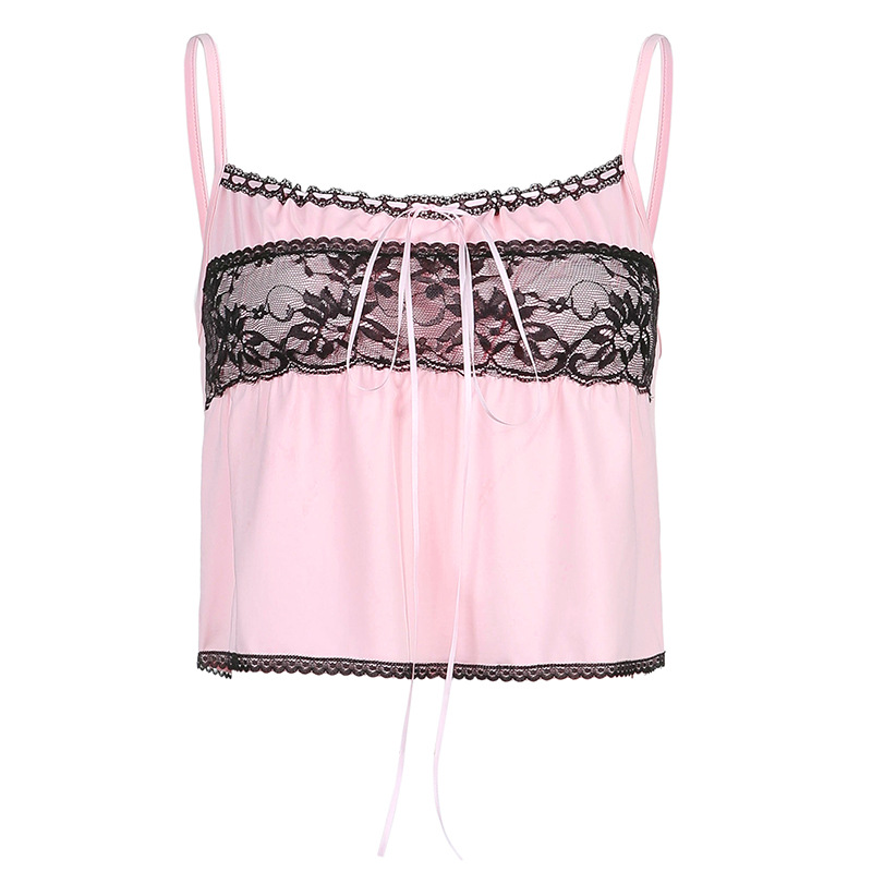 Ladies Lace Tie Tank Top
