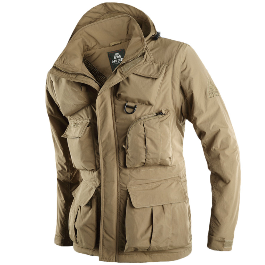 

Men's Outdoor Quick Dry Fleece Thermal Removable Sleeve Jacket