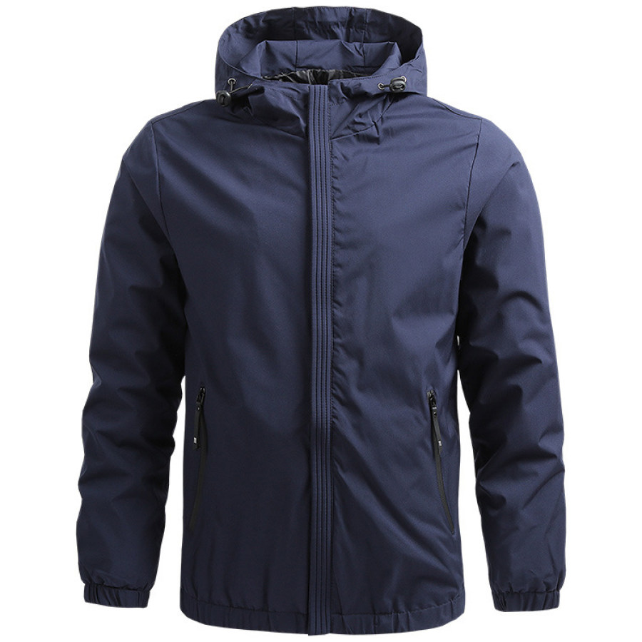 

Men's Casual Windproof Warm Sports Hooded Jacket