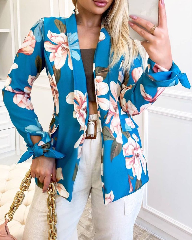 Ladies Elegant Fashion Solid Color Casual Daily Commuter Small Suit