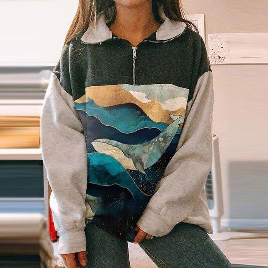 

Vintage Marine Life Casual Sweatshirt