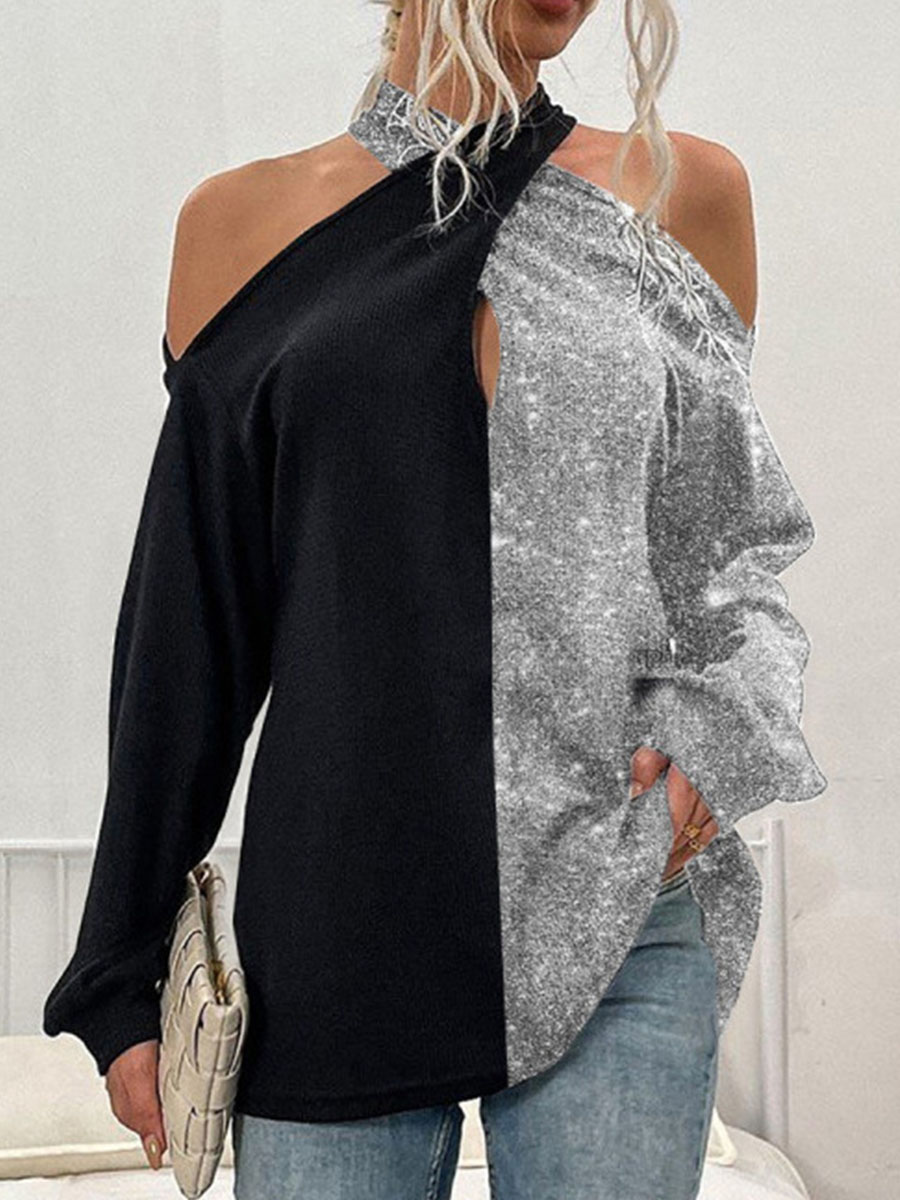 New Fashion Print Casual Long Sleeve Top