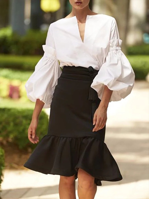 Ladies Elegant Fashion Long Sleeve Shirt