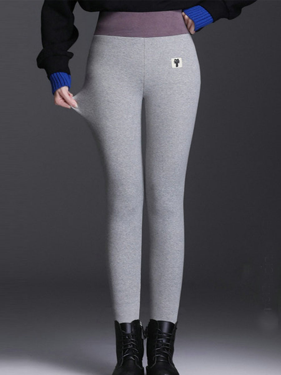 New Fashion Casual Plus Cashmere Wild Trousers Women
