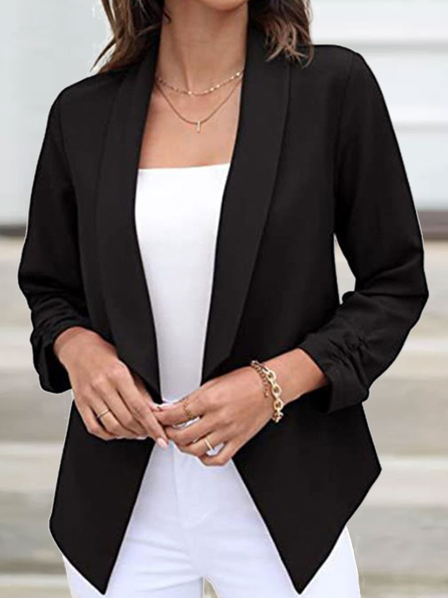 Casual Loose Commuter Solid Color Blazer