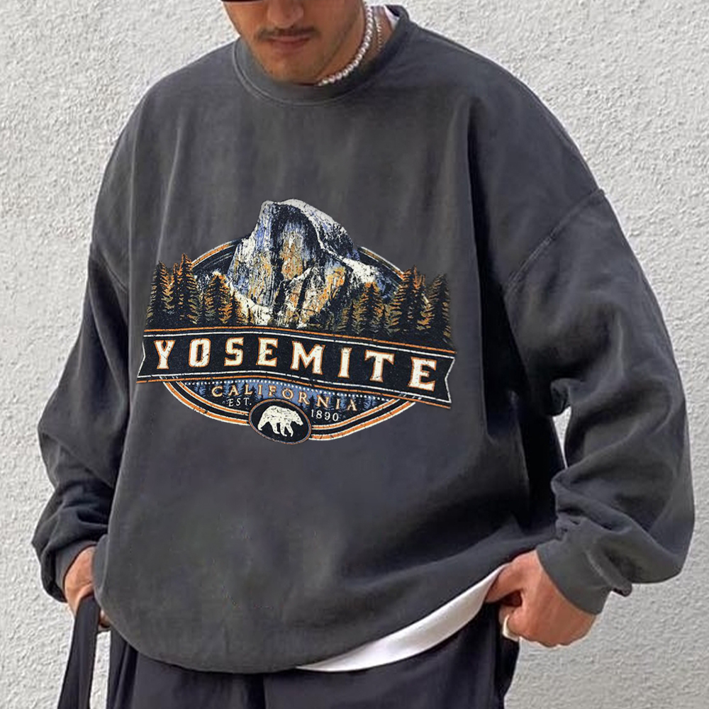 Yosemite Print Vintage Chic Sweatshirt
