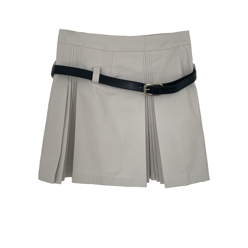 Women's Dark School Vintage British Style Pleated Skirt