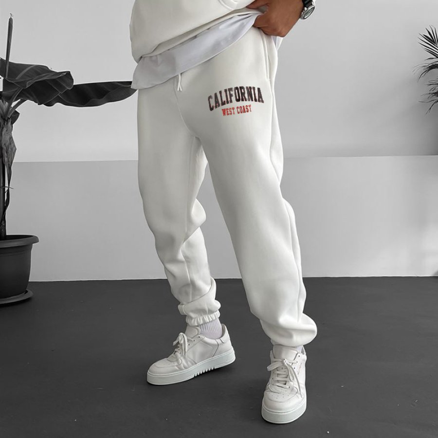 

Saubere Oakland-Fleece-Jogginghose Mit "California"-Print Für Herren