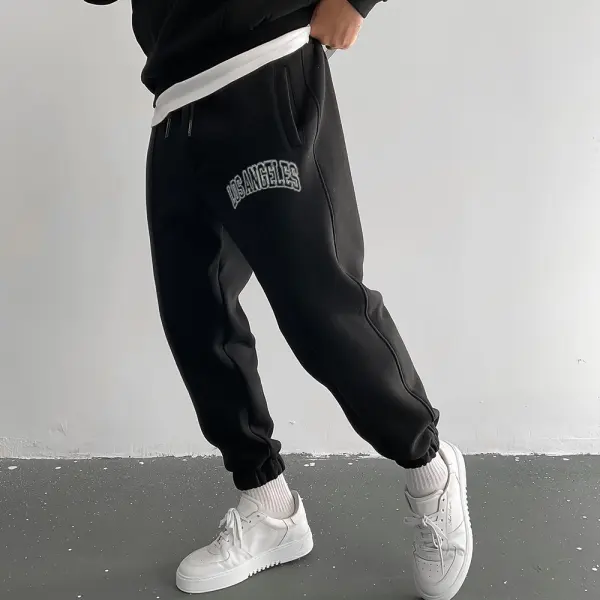 Мужские спортивные штаны с винтажным принтом LA - Paleonice.com 