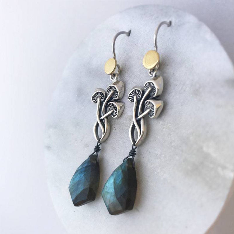 Fashion Gemstone Diamond Earrings Alloy Earrings