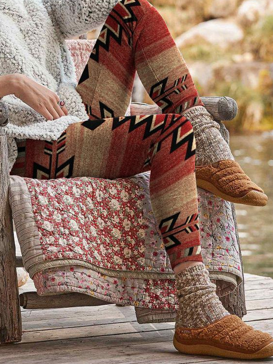 Fashion Vintage Print Leggings