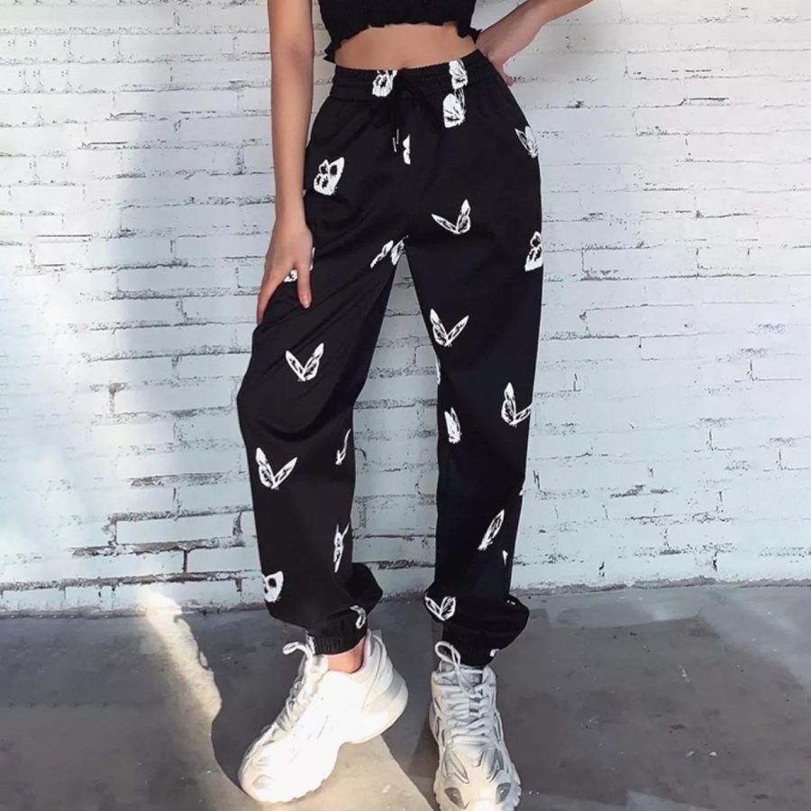 

Women's Butterfly Print Casual Sweatpants