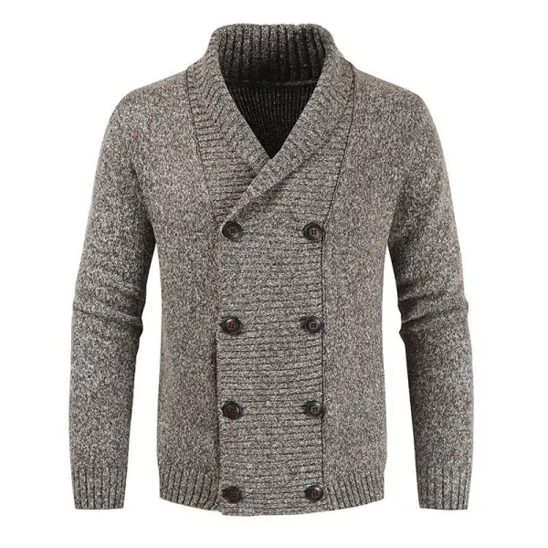 Men's Double Breasted Casual Cardigan - Honeylop.chimpone.com 