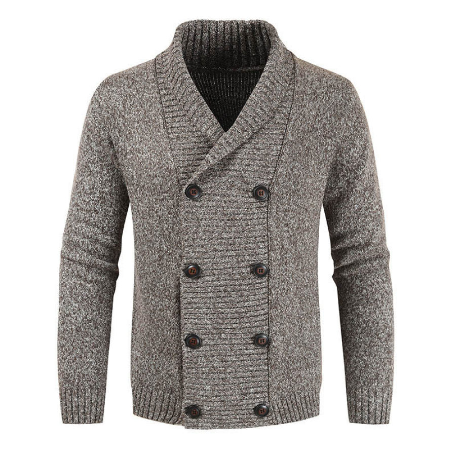 

Men's Double Breasted Casual Cardigan