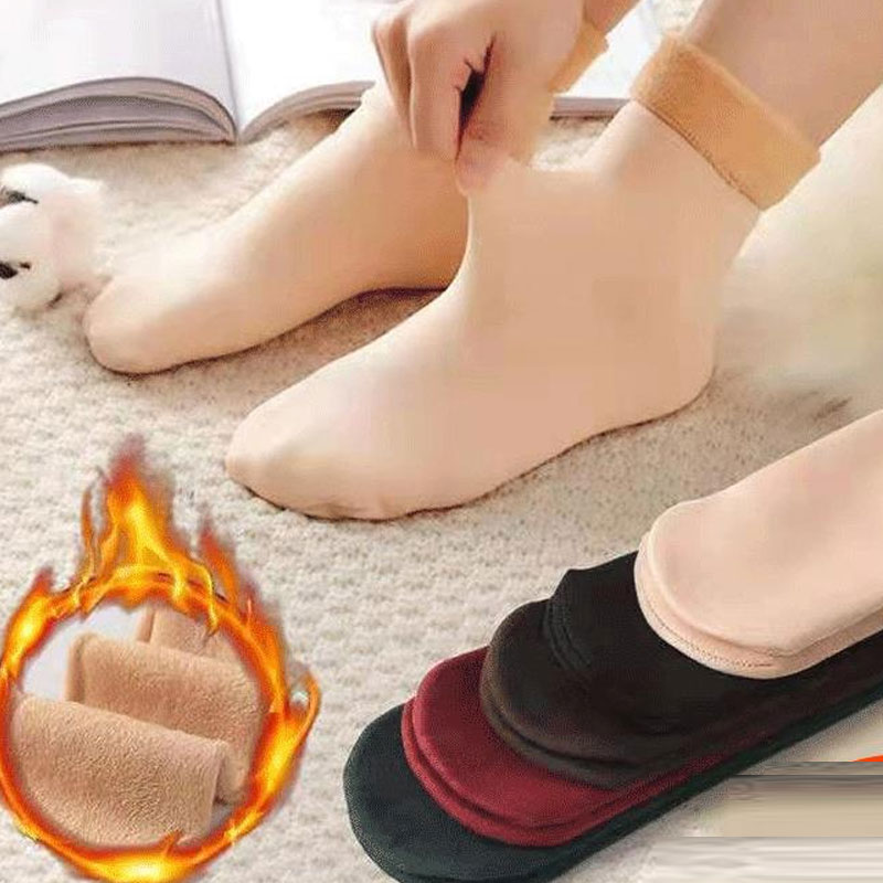 Fleece Mid tube Snow Winter Socks