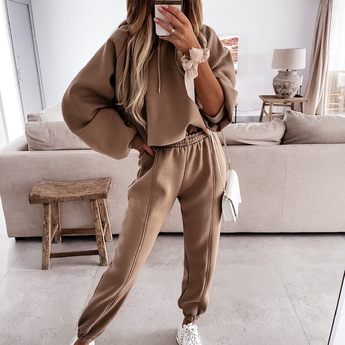 Women Autumn Winter Sport Leisure Hoodie Set