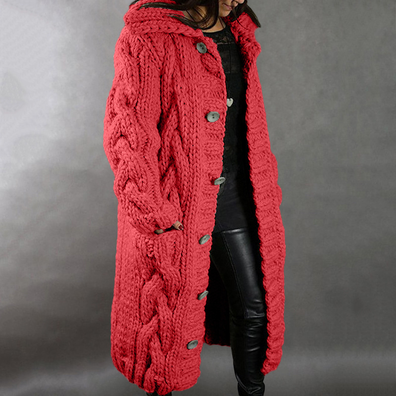 Women's Oversized Knit Cardigan Sweater Jacket