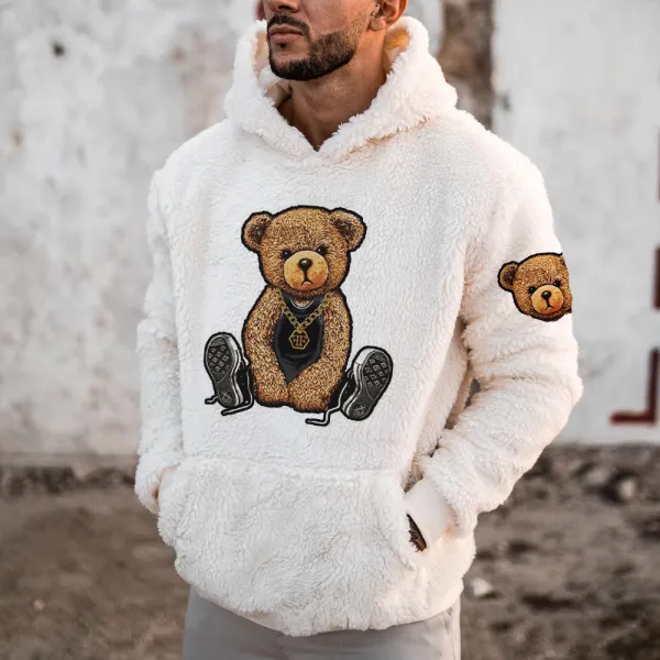 Lamb Bear Wool Warm Casual Sweatshirt - Paleonice.com 