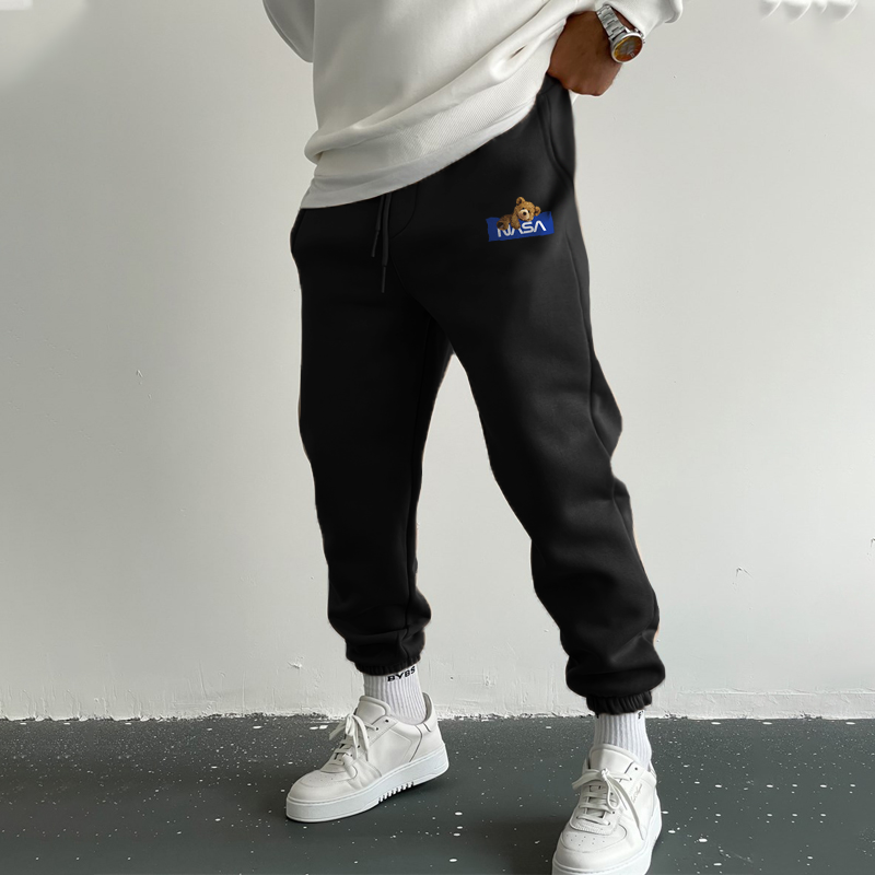 Men's Fashion Cute Bear Casual Sweatpants