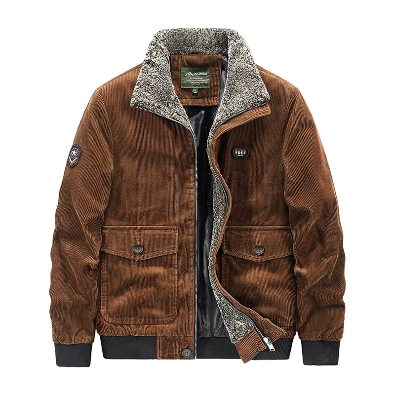 Men's Corduroy Fleece Fall Winter Jacket