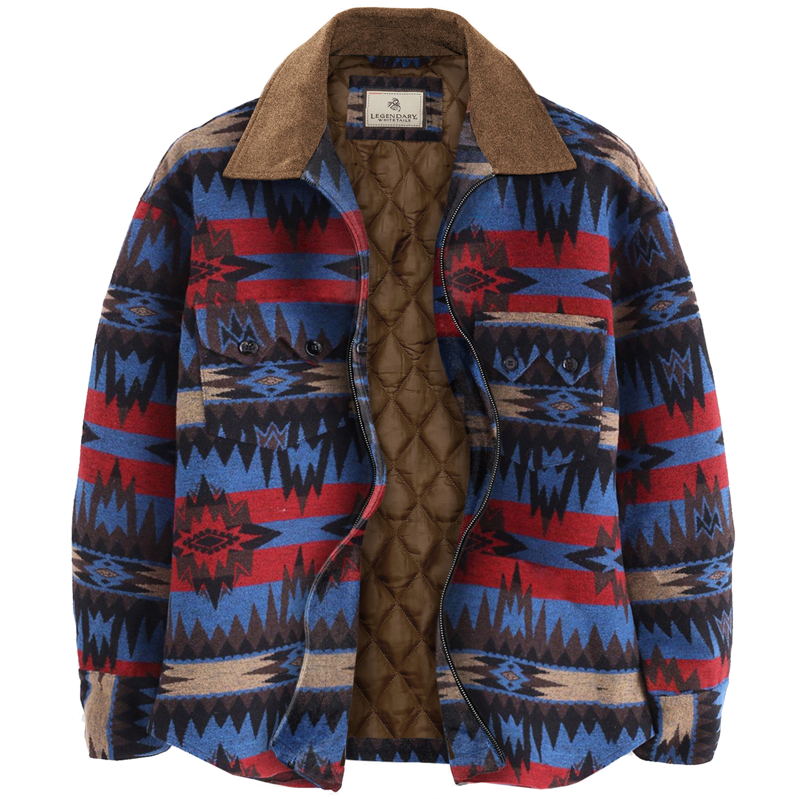 Men's Autumn & Winter Outdoor Casual Folk Style Geometric Pattern Jacket