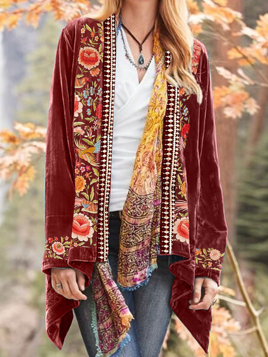 Bohemian Floral Cardigan