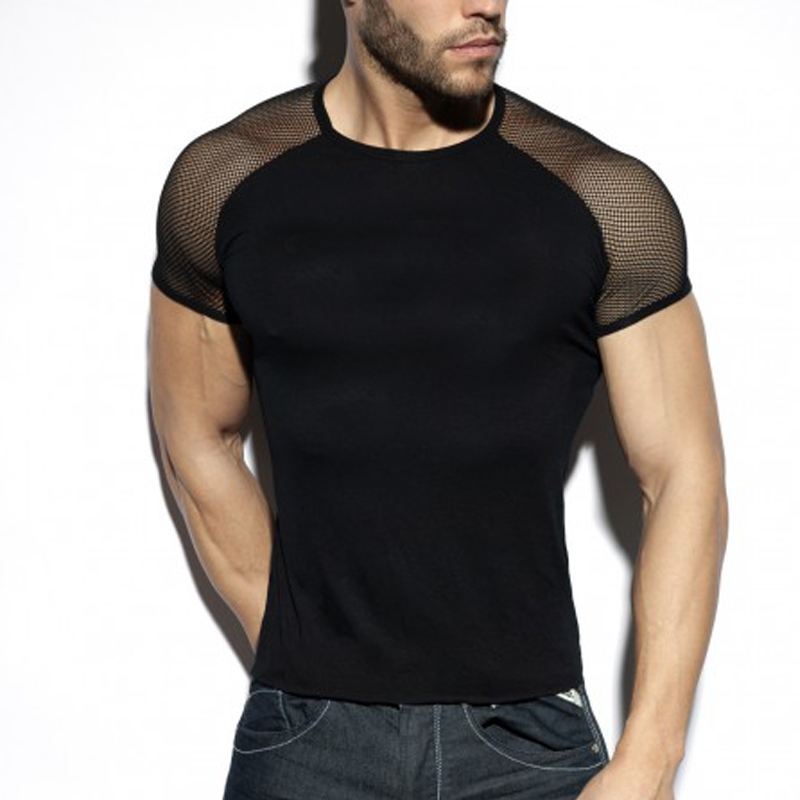 Panel Cutout Short Sleeve Round Neck T shirt